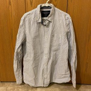 Men’s striped button down shirt